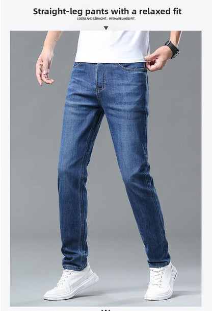 Men's New Fashion Business Jeans for Autumn and Winter  Classic Style Casual Stretch Slim Jeans  Men's Brand Jeans Jeans Pants