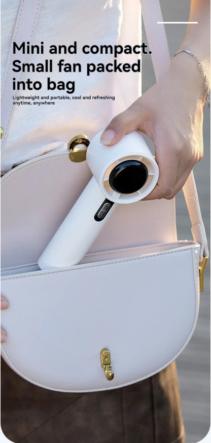 Xiaomi 2025 Handheld high-speed fan USB charging mini portable 100 speed turbo violent small fan 3000mAh For Sport