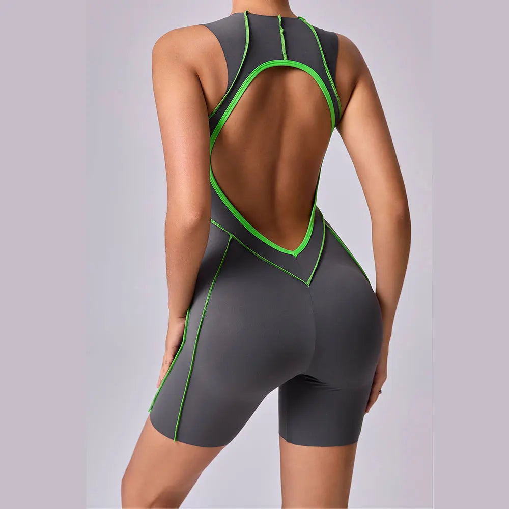 Yoga Clothes Set Workout Jumpsuits Sports Outfits Fitness Sportswear Women Tracksuit Push Up Rompers Gym Bodysuits Athletic Wear