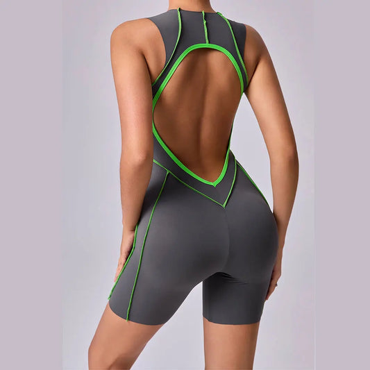 Yoga Clothes Set Workout Jumpsuits Sports Outfits Fitness Sportswear Women Tracksuit Push Up Rompers Gym Bodysuits Athletic Wear