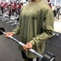 Men's Gym Sporting Clothing Male Fashion Bodybuilding Fitness Workout Long Sleeve T-Shirt Running Sweatshirt Casual Tees Tops