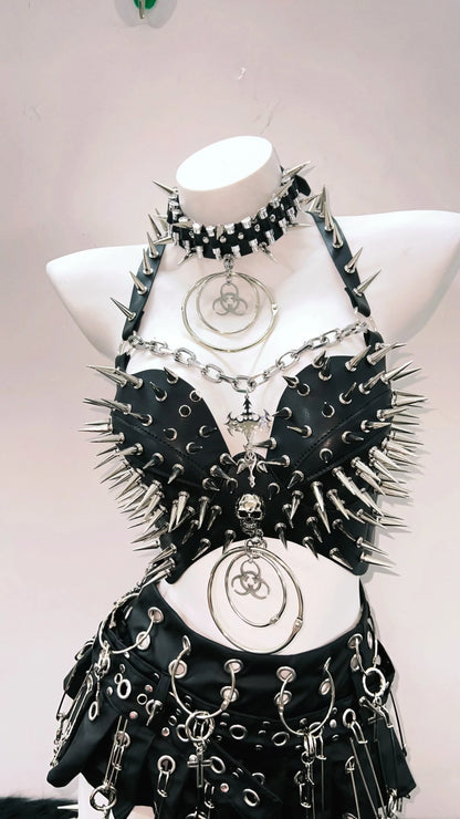 Rivet Tank Tops  Gothic Tank Tops Punk Tank Tops y2k clothes y2k crop top gothic clothes Skull top vintage tops  y2k fashion