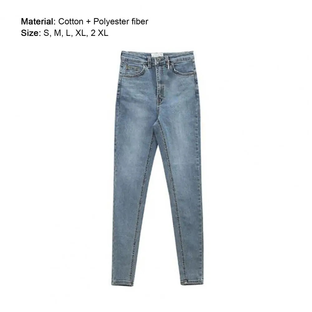 Women High Waist Jeans 2024 Spring Summer Skinny Casual Office Lady Slim Lifting Butt Denim Pencil Pants Female Elastic Trousers