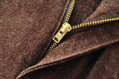 Saucezhan Men Jeans Brown Jeans Men Jeans Trousers  Selvedge Denim Jeans for Men Taper Fit Mens Jeans vintage 13.8 Oz