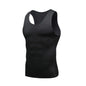 Men's Gyms Clothing Sports Fitness Tank Top Quick Dry Vest Workout Running Sportswear Tops Round Neck Sports Shirt