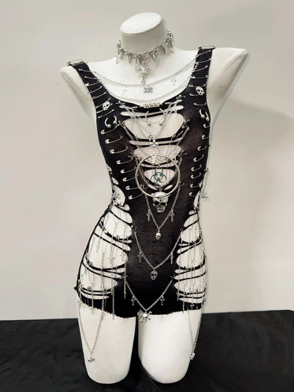 Gothic Tank Tops Punk Tops y2k fashion Cross Tops bustier top y2k crop tops gothic clothes Skull top fairy grunge y2k clothes