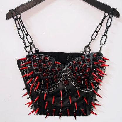 Cross Tops e girl clothes Gothic Tank Tops Punk Tank Tops  vintage tops y2k clothes y2k crop top gothic clothesRivets Tank Tops