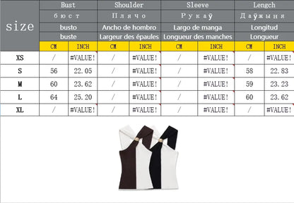 Women New Halter Tops Fashion Metal Decoration Crop Top Woman Sleeveless Knitted Short Tops For Women Sexy Party Top