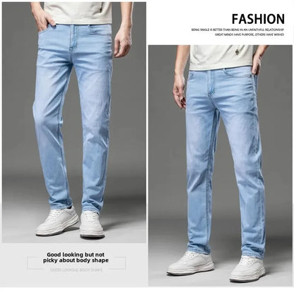 2025 Brand Jeans Summer Style Utr Thin Light  Men's Jeans Fashion Male Casual Denim Men's Jeans Slim Wholesale Jeans