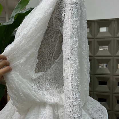 Chic Sheer Three Pieces Mini Dresses For Women Sexy O Neck Long Sleeve Tops Shorts Celebrity See Through Birthday Luxury Outfit