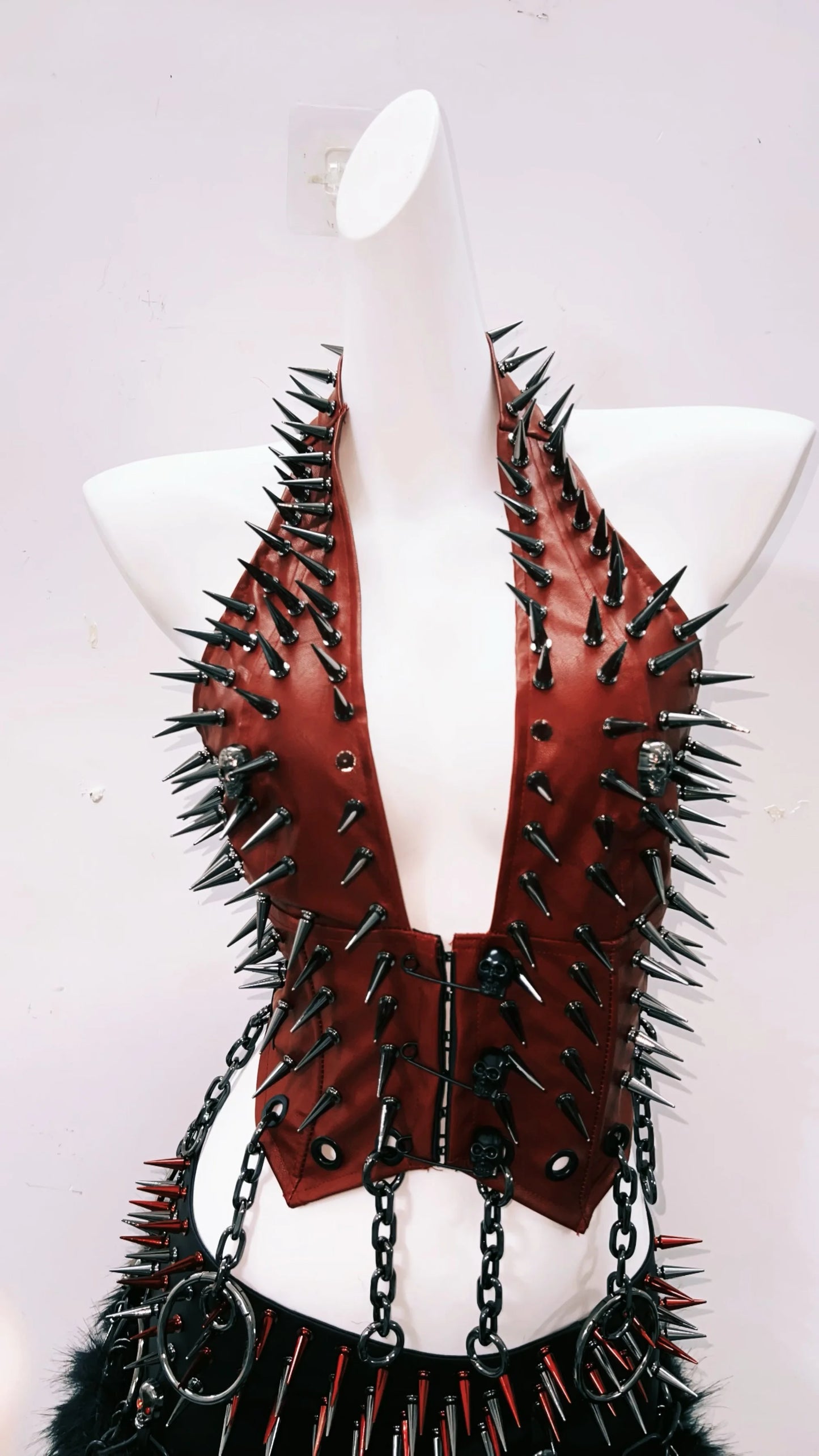 Gothic Tank Tops Punk Tank Tops halter topy2k clothes y2k crop top gothic clothes y2k top rivetTank Tops Skull top vintage tops