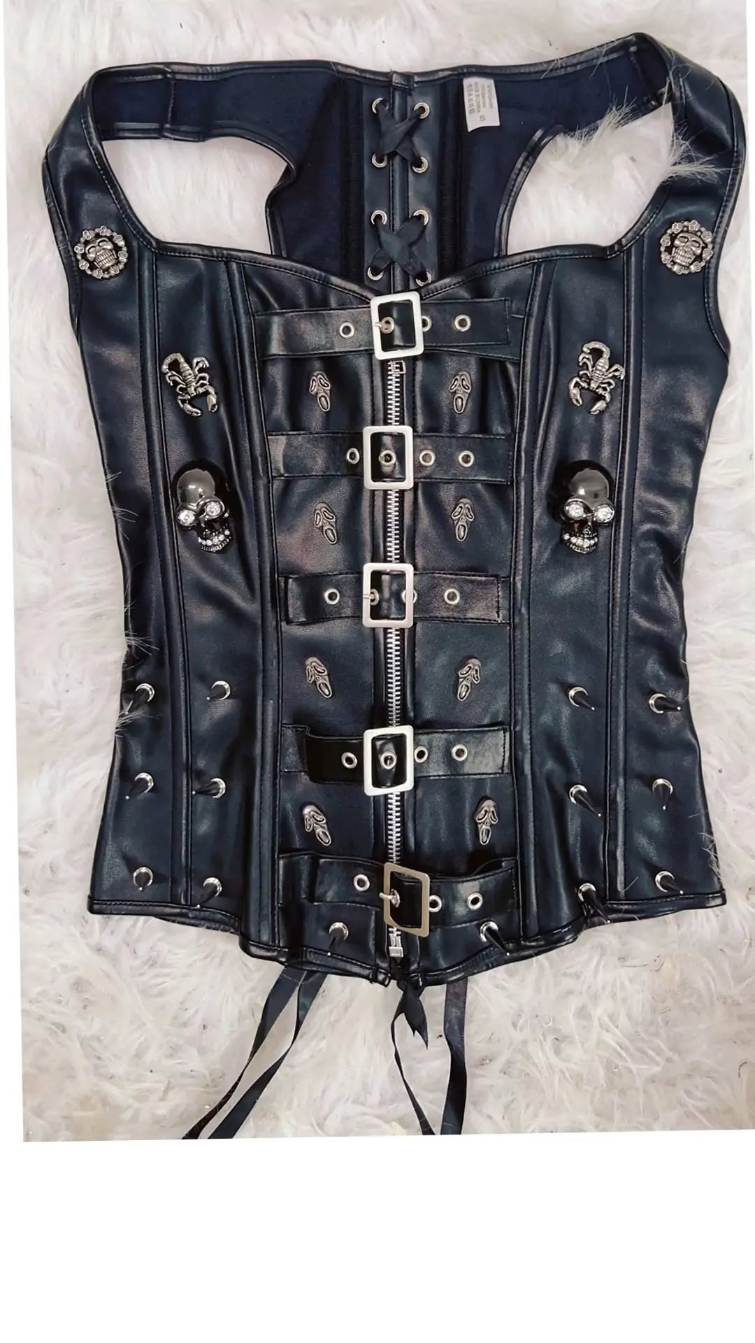 Skull Tank Tops Rivets Tank Tops Gothic Tank Tops Punk Tank Tops gothic clothes y2k clothes y2k fashion bustier top vintage tops