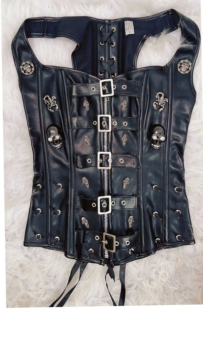 Skull Tank Tops Rivets Tank Tops Gothic Tank Tops Punk Tank Tops gothic clothes y2k clothes y2k fashion bustier top vintage tops
