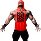 Gym Clothing Mens Bodybuilding Hooded Tank Top Cotton Sleeveless Vest Sweatshirt Fitness Workout Sportswear Tops Male Suspenders