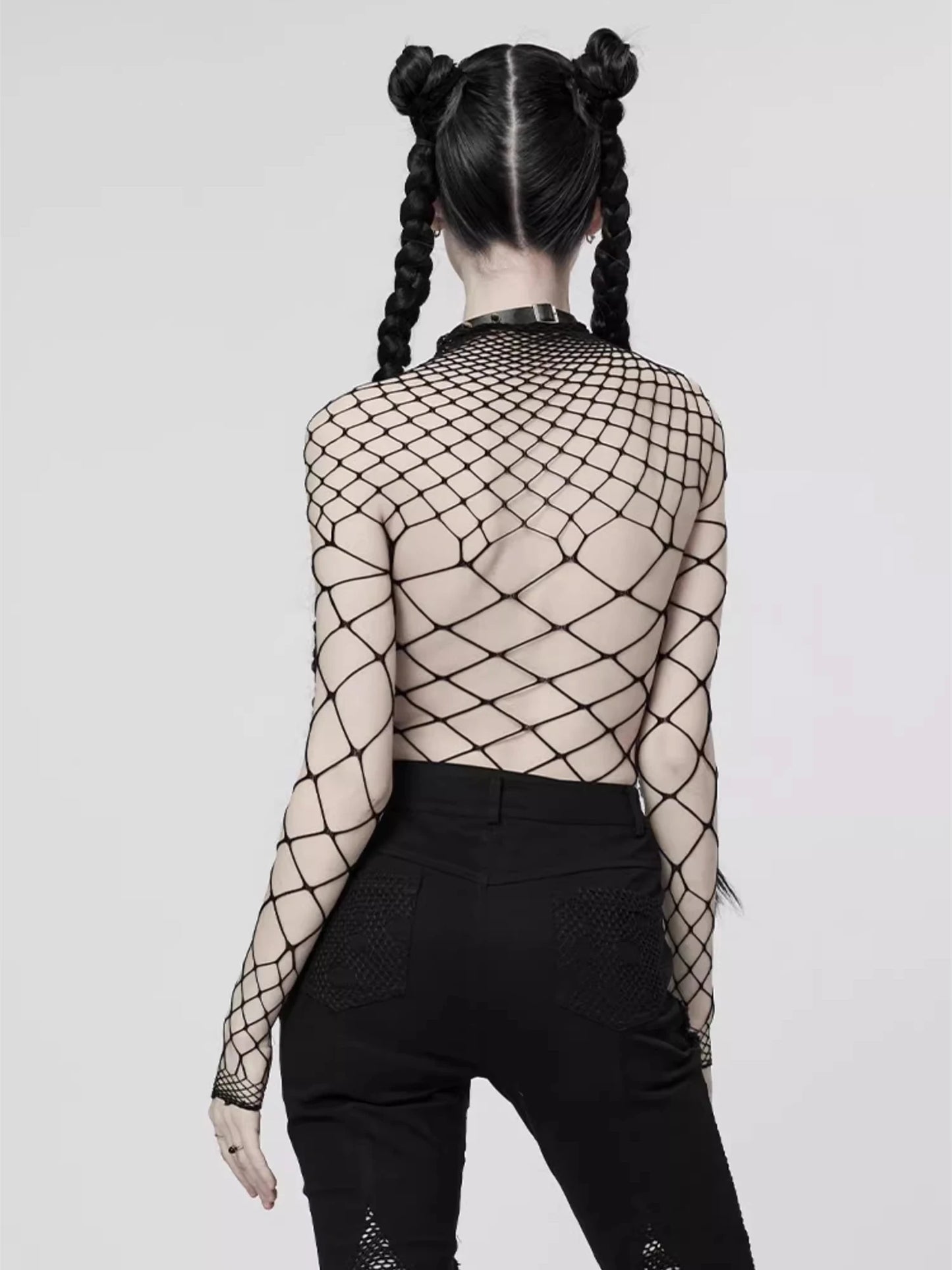 Crop Top Woman Crop Tops for Women Trashy Y2k 2000s Tops Fishnet Emo Aesthetic Women's Blouses 90s Clothes Vintage Sexys