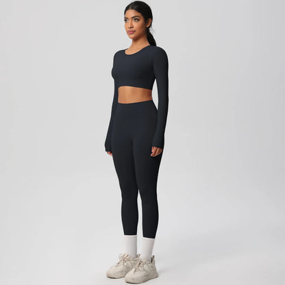 Yoga Suit Sports Set Gym Push Up Shockproof High Intensity Pilates Clothes Women Breathable Quick Drying Women's Yoga Pants