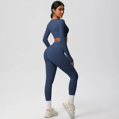 Yoga Suit Sports Set Gym Push Up Shockproof High Intensity Pilates Clothes Women Breathable Quick Drying Women's Yoga Pants