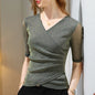 Women's Clothing 2022 Latest Fashion Blouses Elegant Summer T Shirt Free Shiping Elastic Glitter Blouses or Tops for Woman