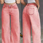 Women's High Waist Straight Leg Jeans plus Size Loose Casual Autumn Pants Sweet And Spicy Style 2025