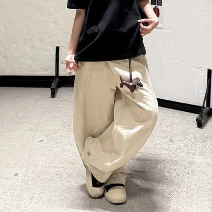 Female Clothing High Waist Denim Jeans Baggy Wide Leg Star Jeans Women Y2k Retro Loose Casual Pants Lady