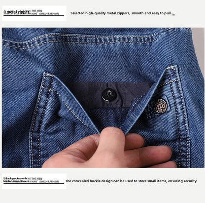 Men's New Fashion Business Jeans for Autumn and Winter  Classic Style Casual Stretch Slim Jeans  Men's Brand Jeans Jeans Pants