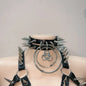 Skull top vintage tops Gothic Tank Tops Punk  Tops y2k clothes y2k crop top gothic clothes y2k top harajuku Tank Tops rivet Tops