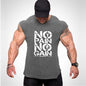 Gym Clothing Mens Bodybuilding Hooded Tank Top Cotton Sleeveless Vest Sweatshirt Fitness Workout Sportswear Tops Male Suspenders