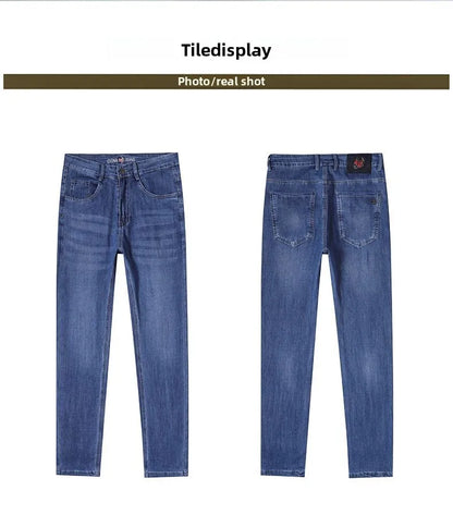 Men's New Fashion Business Jeans for Autumn and Winter  Classic Style Casual Stretch Slim Jeans  Men's Brand Jeans Jeans Pants