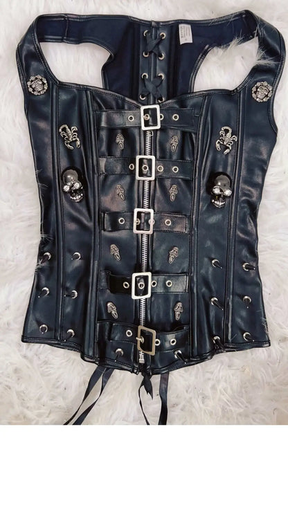 Skull Tank Tops Rivets Tank Tops Gothic Tank Tops Punk Tank Tops gothic clothes y2k clothes y2k fashion bustier top vintage tops