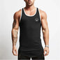 Gym Bodybuilding Sports T-shirt Workout Muscle Vest Fitness Cotton Breathable Sleeveless T-shirt Men Training Tank Tops