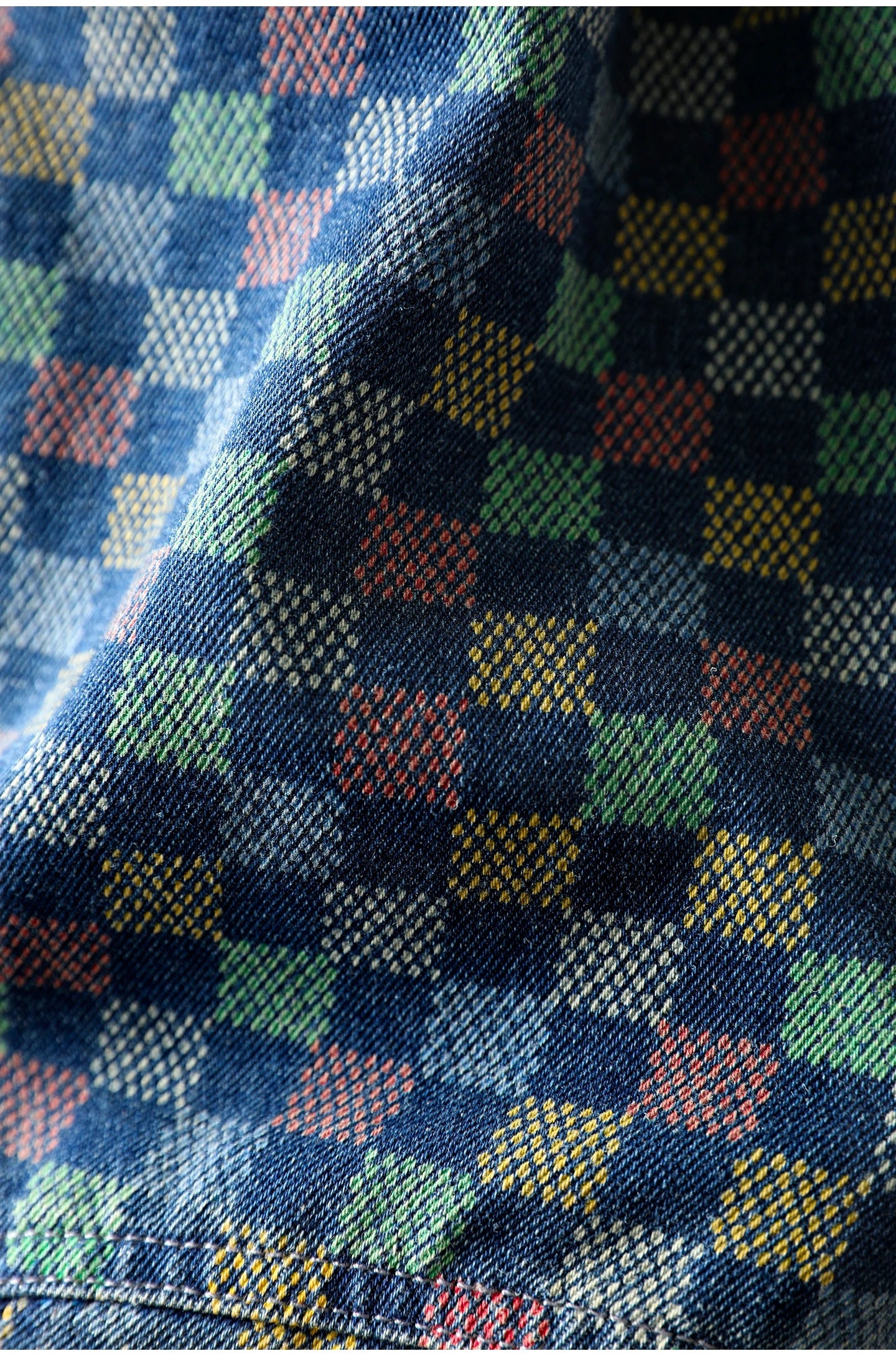 Women Casual Boyfriend Jeans New Arrival 2025 Autumn Vintage Style Plaid Pattern Loose Female Denim Harem Pants M1854