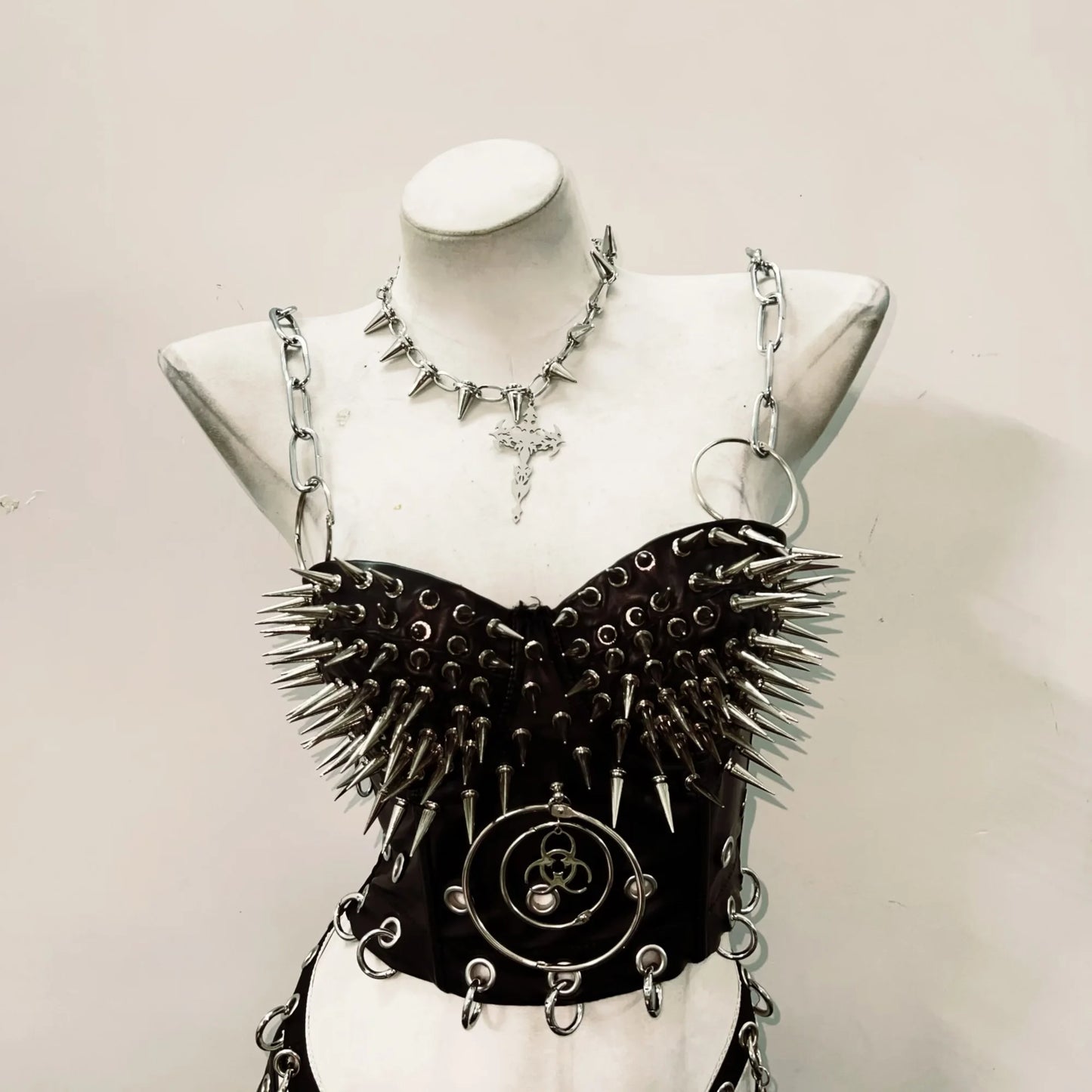 Rivets Tank Tops gothic clothes y2k crop top Cross Tops Gothic Tank Tops Punk Tank Tops Skull top vintage tops y2k fashion