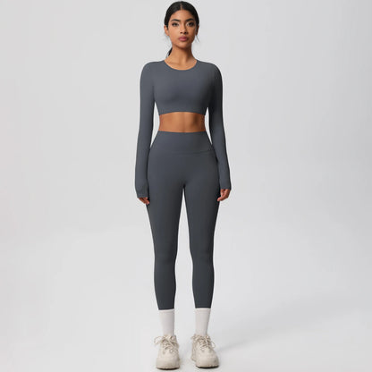 Yoga Suit Sports Set Gym Push Up Shockproof High Intensity Pilates Clothes Women Breathable Quick Drying Women's Yoga Pants