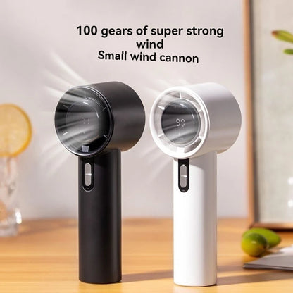 Xiaomi 2025 Handheld high-speed fan USB charging mini portable 100 speed turbo violent small fan 3000mAh For Sport