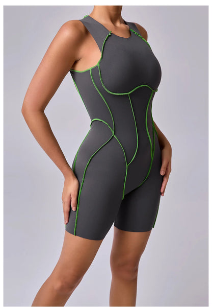 Yoga Clothes Set Workout Jumpsuits Sports Outfits Fitness Sportswear Women Tracksuit Push Up Rompers Gym Bodysuits Athletic Wear