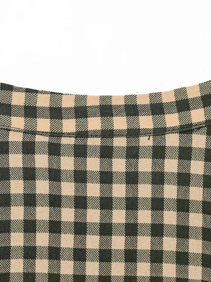 Women Blouses Tops Spring New Fashion Plaid Layered Elegant Women's Shirts Tops Chic Street Single-breasted Tops