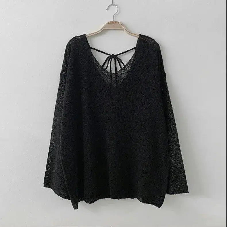 Tops Sweaters For Women With Headings Ladies Sweater Pullover Cropped Autumn 2025 Trend Cute Kawaii Black Knitted High Quality