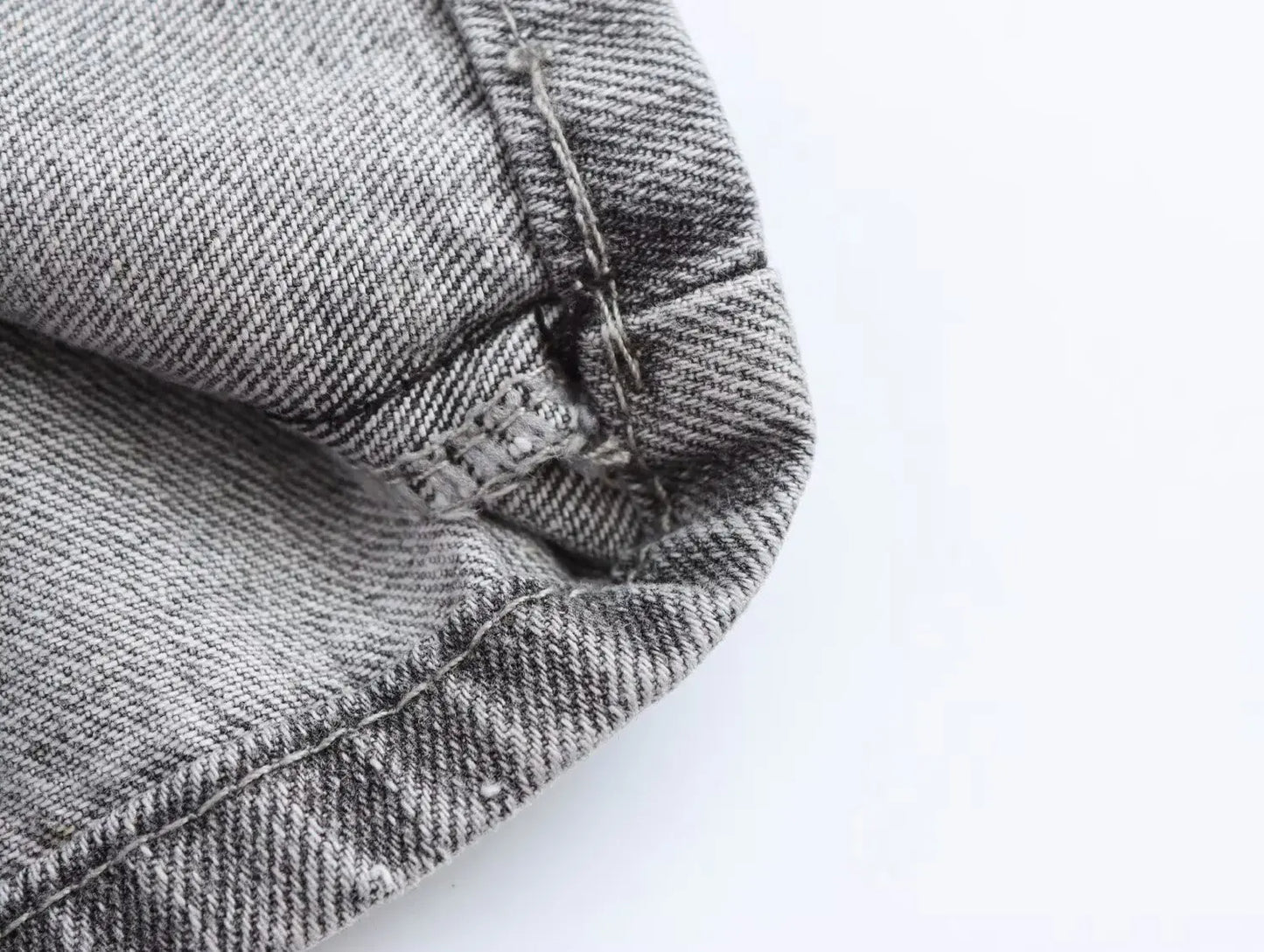 2025 Fashion Women Slanted Placket Blue Jeans Female Wide Leg Pants Long Pants High Street Ripped Jeans Versatile Retro