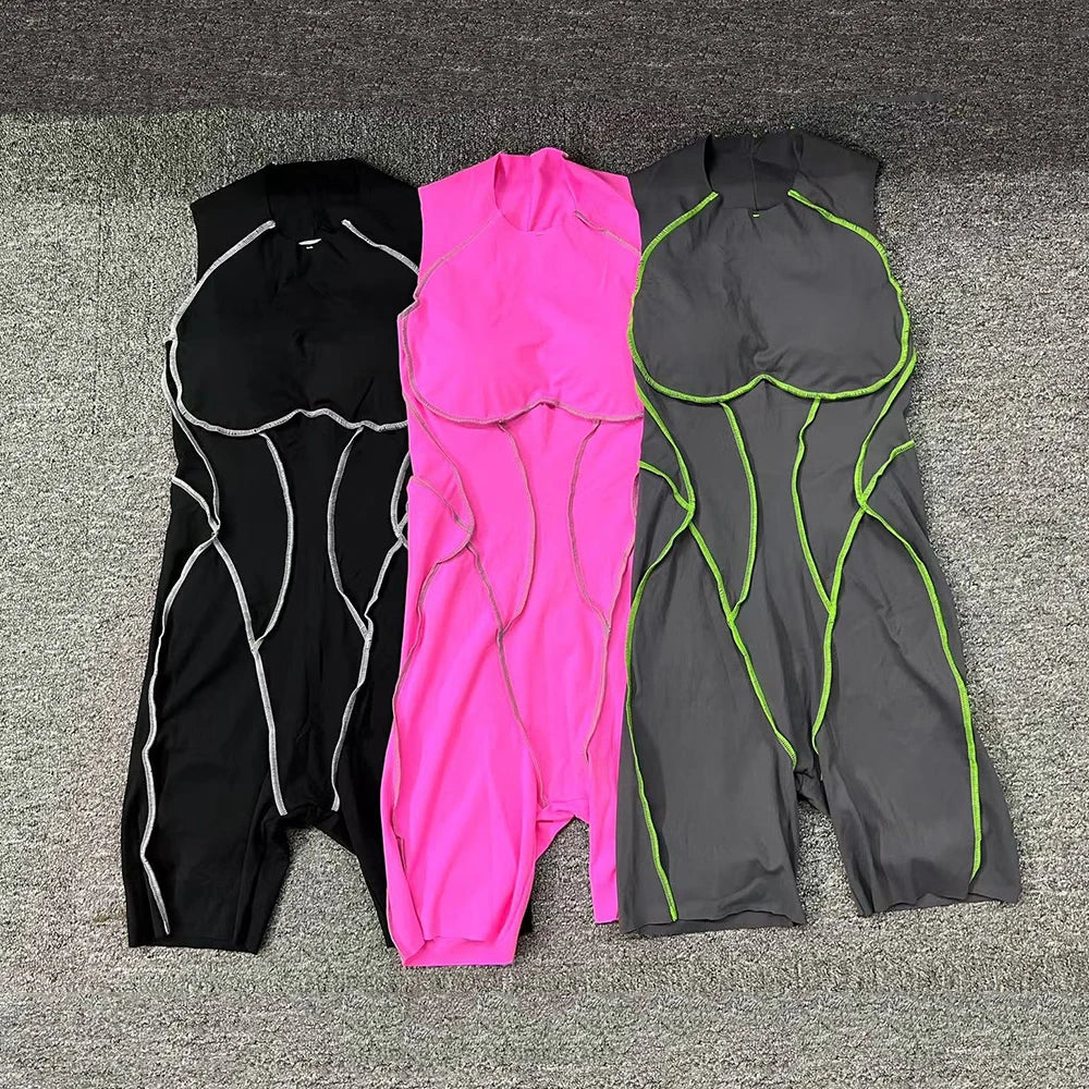 Yoga Clothes Set Workout Jumpsuits Sports Outfits Fitness Sportswear Women Tracksuit Push Up Rompers Gym Bodysuits Athletic Wear