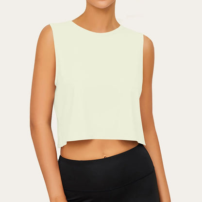 Sports Shirt Vest Loose Seamless Breathable Quick Drying Top Gym Running Fitness Yoga Clothing Lightweight Tops For Women