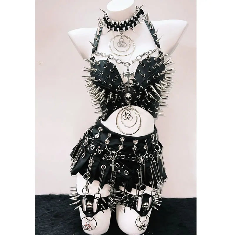 Rivet Tank Tops  Gothic Tank Tops Punk Tank Tops y2k clothes y2k crop top gothic clothes Skull top vintage tops  y2k fashion
