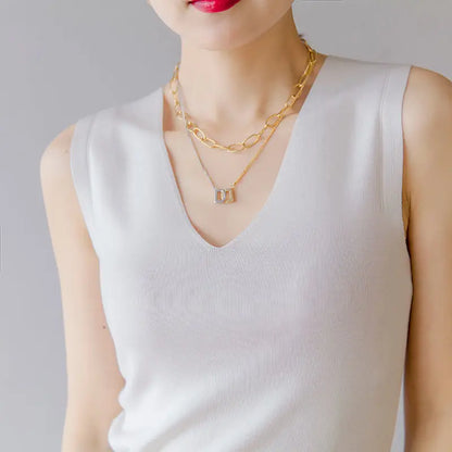 AOSSVIAO 2025 Summer Women Knitted Tank Tops Women Thin Tops Basic Casual Tank Tops V-neck Tees Sleeveless Tops For Women