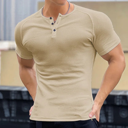 Gym Men's Summer Sports Quick Dry Tight Muscle Short Sleeve T-shirt Fitness Training Casual Tops Slim Man Bodybuilding Clothing
