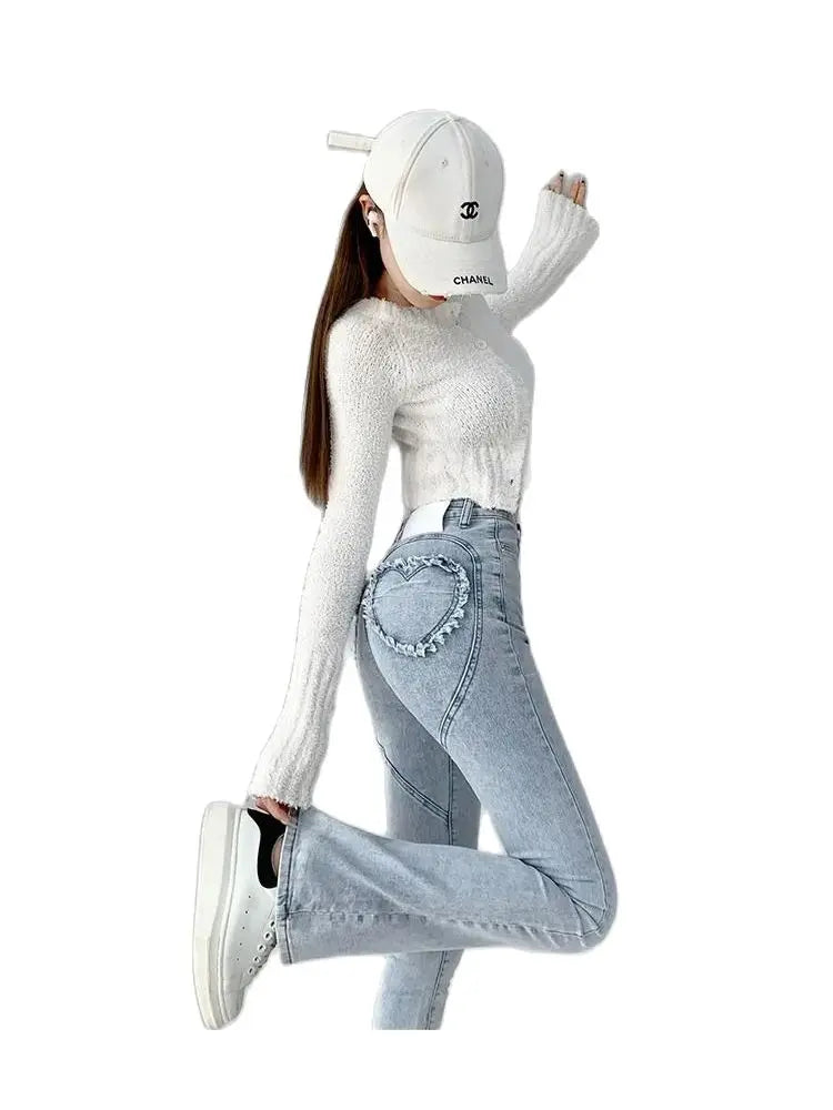 Women Flare Jeans Vintage Loose Cowboy Pants Harajuku Aesthetic Baggy Denim Trousers Aesthetic Y2k  Instagram Wide Legged Jeans