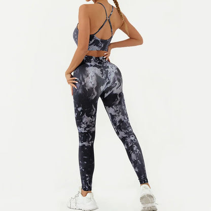 Women's Fitness Clothing Gym Sport Outfit for Woman Sweatsuit Lady Sets Womens Clothes Gym Women 2 Piece Set Outfit Sports Bra