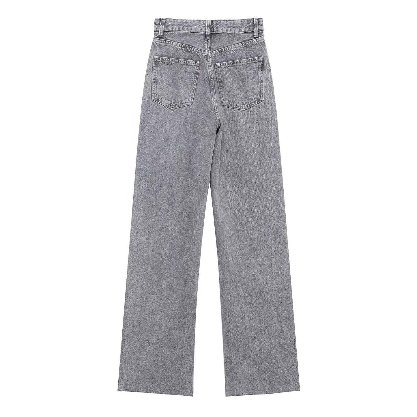 Willshela Women Jeans Denim Pant High Waist Female Chic Lady Casual Basic Mujer Straight Trousers