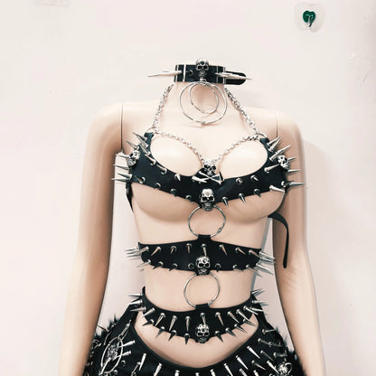 Gothic Tank Tops Punk Tank Tops rivet Tank Tops Skull  Tank Tops harajuku Tank Tops  gothic clothes y2k clothes  y2k fashion