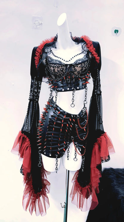 y2k fashion bustier topy2k crop tops gothic clothes Rivet Tank Tops Gothic Tank Tops Punk Tank Tops vintage tops y2k clothes