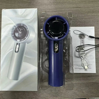 Xiaomi 2025 Handheld high-speed fan USB charging mini portable 100 speed turbo violent small fan 3000mAh For Sport