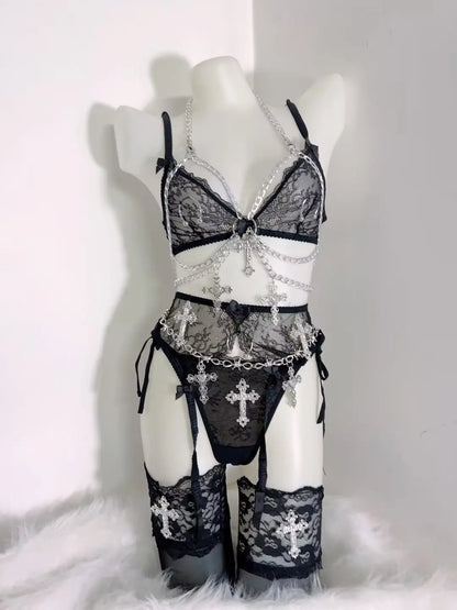 Lace Tank Tops Cross Tops LolitaTank Tops Kawaii Tank Tops Gothic Tank Tops y2k accessories harajuku fashion y2k crop top